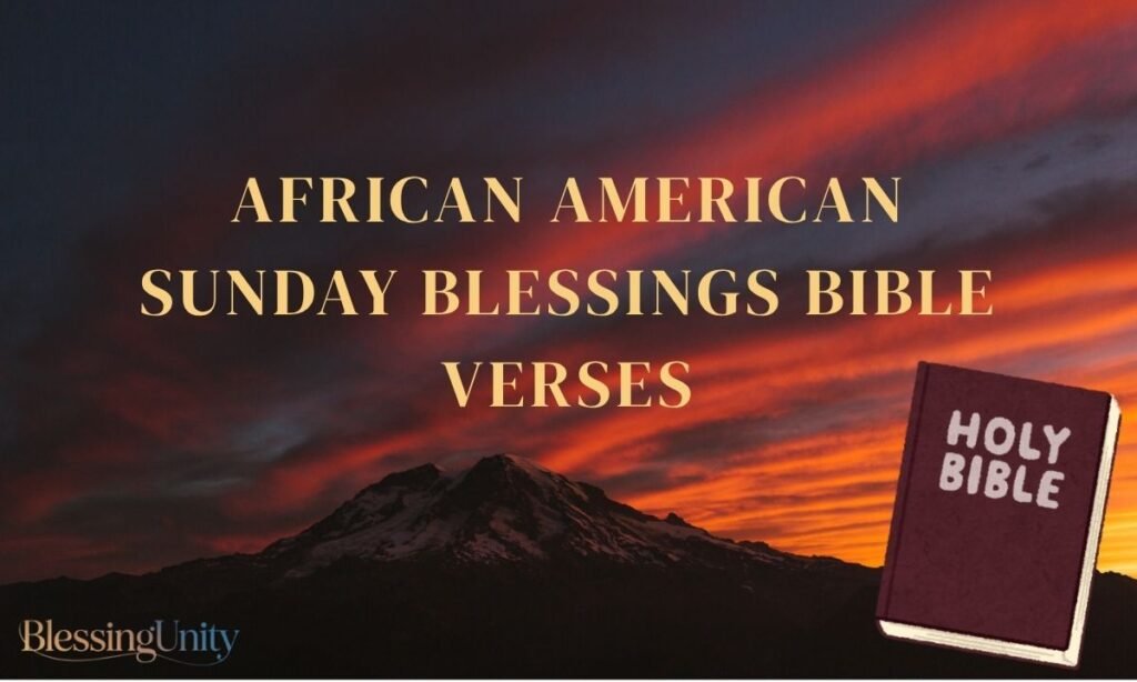 African American Sunday Blessings Bible Verses