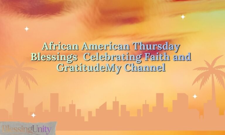 African American Thursday Blessings Gif Celebrating Faith and Gratitude