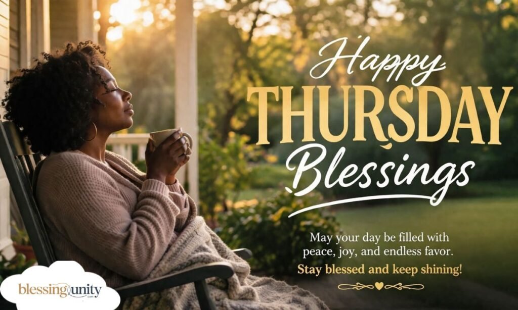 African American Thursday Blessings for Captions