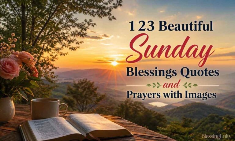 Beautiful Sunday Blessings Quotes and Prayers with Images