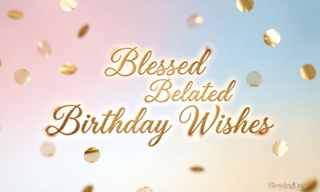 Blessed Belated Birthday Wishes