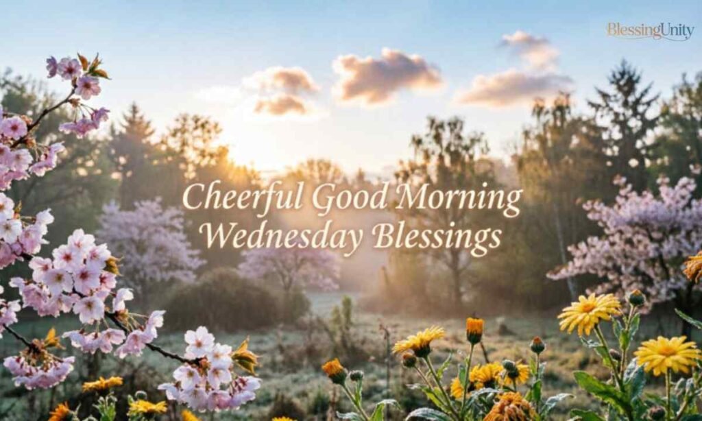 Cheerful Good Morning Wednesday Blessings
