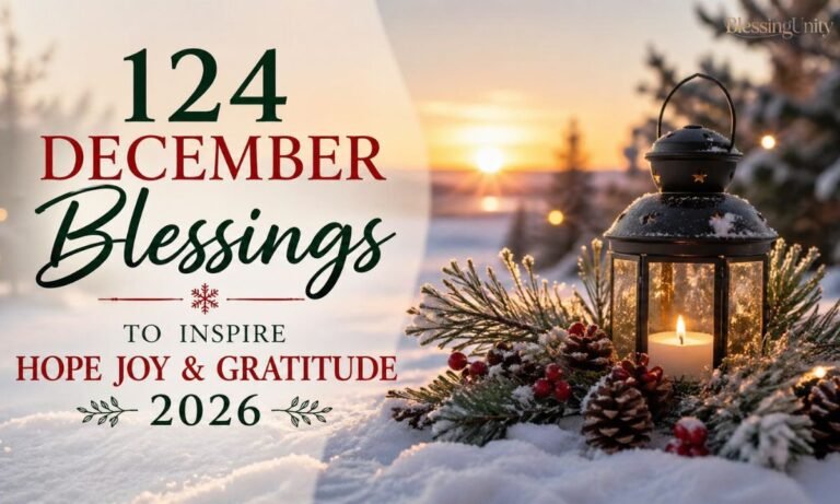 December Blessings to Inspire Hope Joy & Gratitude 2026