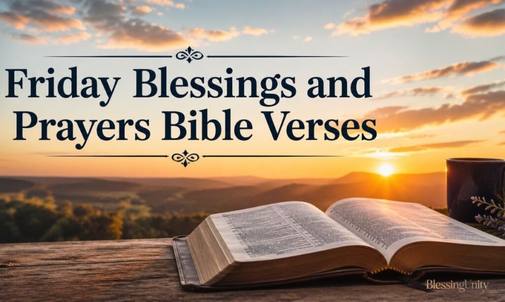 Friday Blessings and Prayers Bible Verses