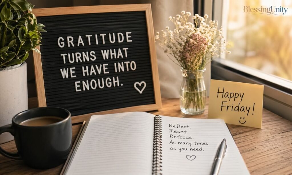 Gratitude & Reflective Friday Quotes
