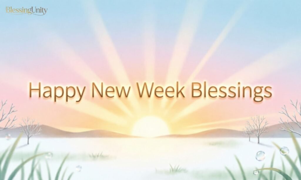 Happy New Week Blessings