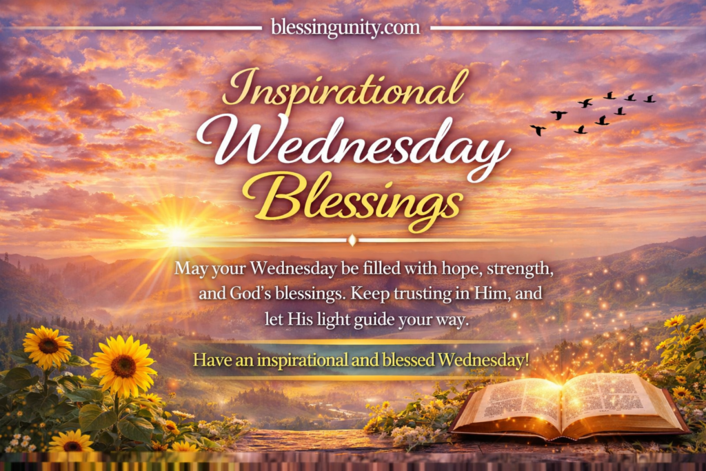 Inspirational Wednesday Blessings