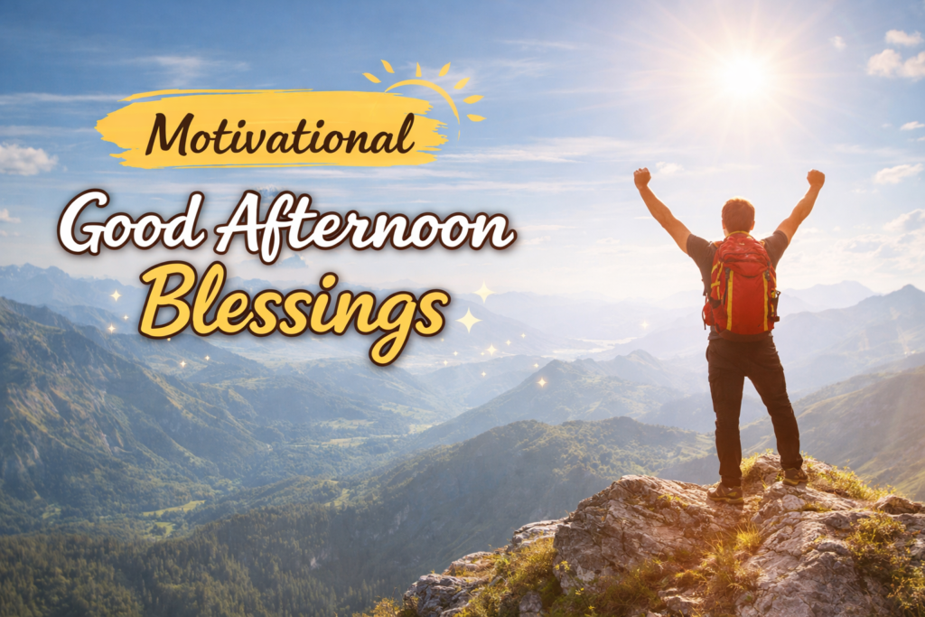 Motivational Good Afternoon Blessings