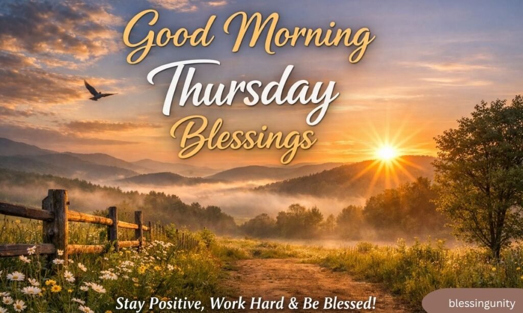 Motivational Good Morning Thursday Blessings