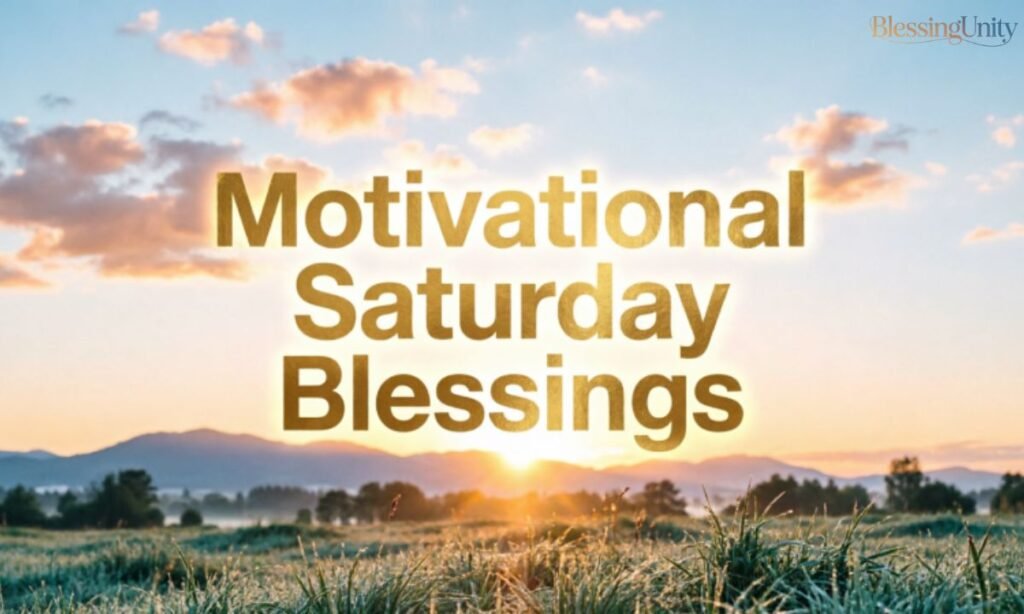 Motivational Saturday Blessings