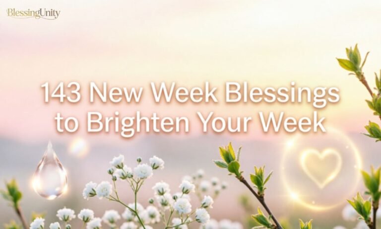 New Week Blessings to Brighten Your Week