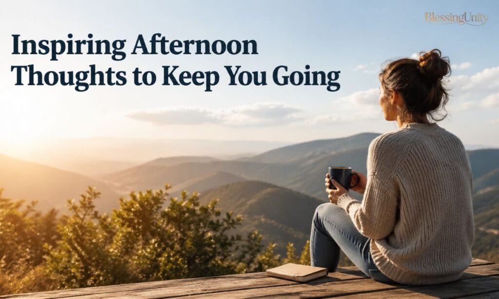 Inspiring Afternoon Thoughts to Keep You Going