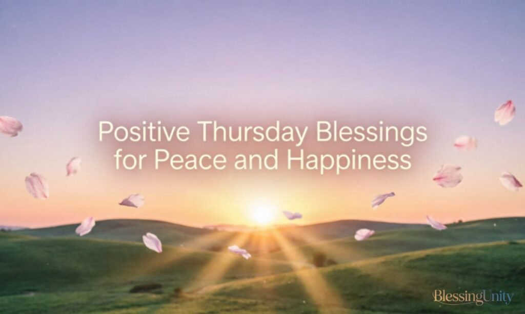 Positive Thursday Blessings for Peace and Happiness