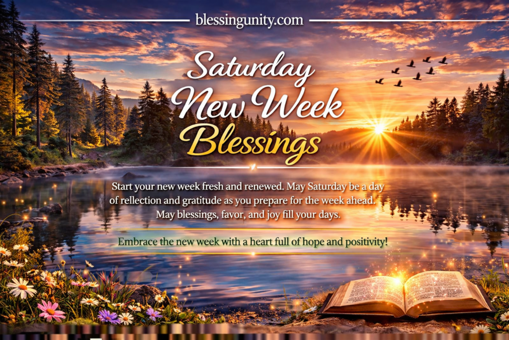 Saturday New Week Blessings