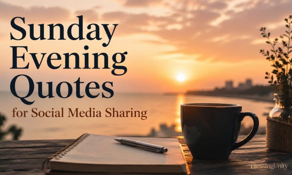 Sunday Evening Quotes for Social Media Sharing