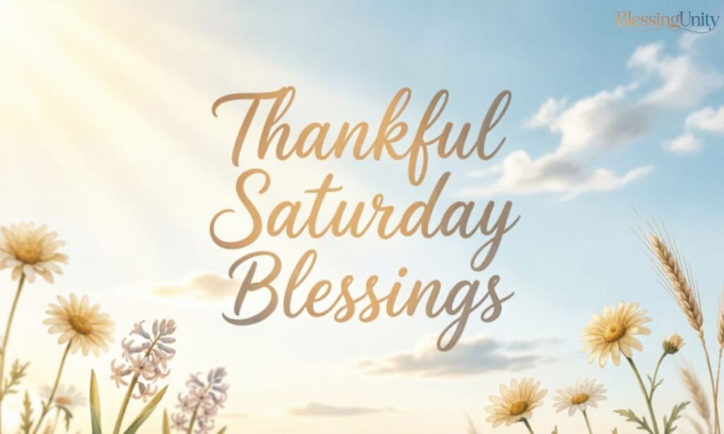 Thankful Saturday Blessings