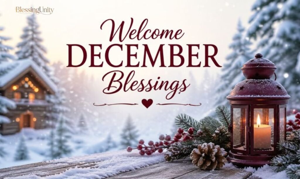 Welcome December Blessings