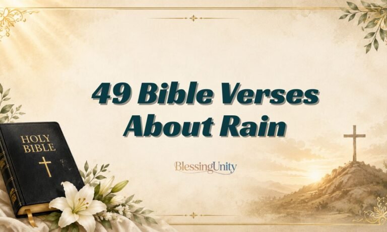 49 Bible Verses About Rain