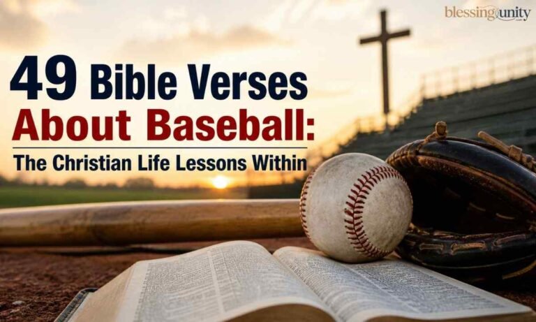 Bible Verses About Baseball The Christian Life Lessons Within