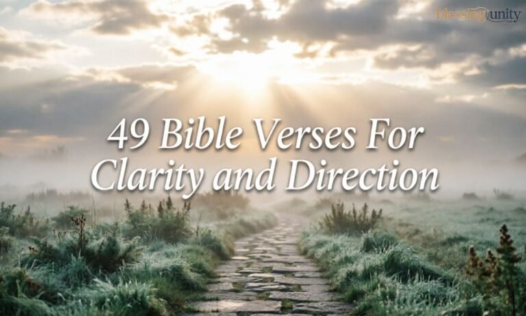 Bible Verses For Clarity and Direction