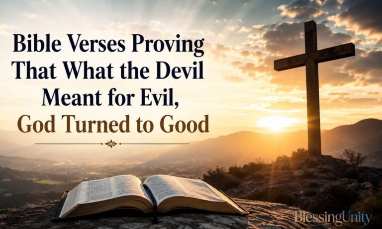 Bible Verses Proving That What the Devil Meant for Evil, God Turned to Good