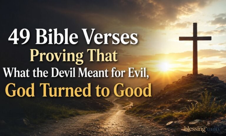 Bible Verses Proving That What the Devil Meant for Evil, God Turned to Good