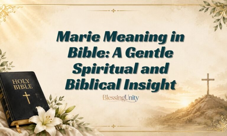 Marie meaning in Bible