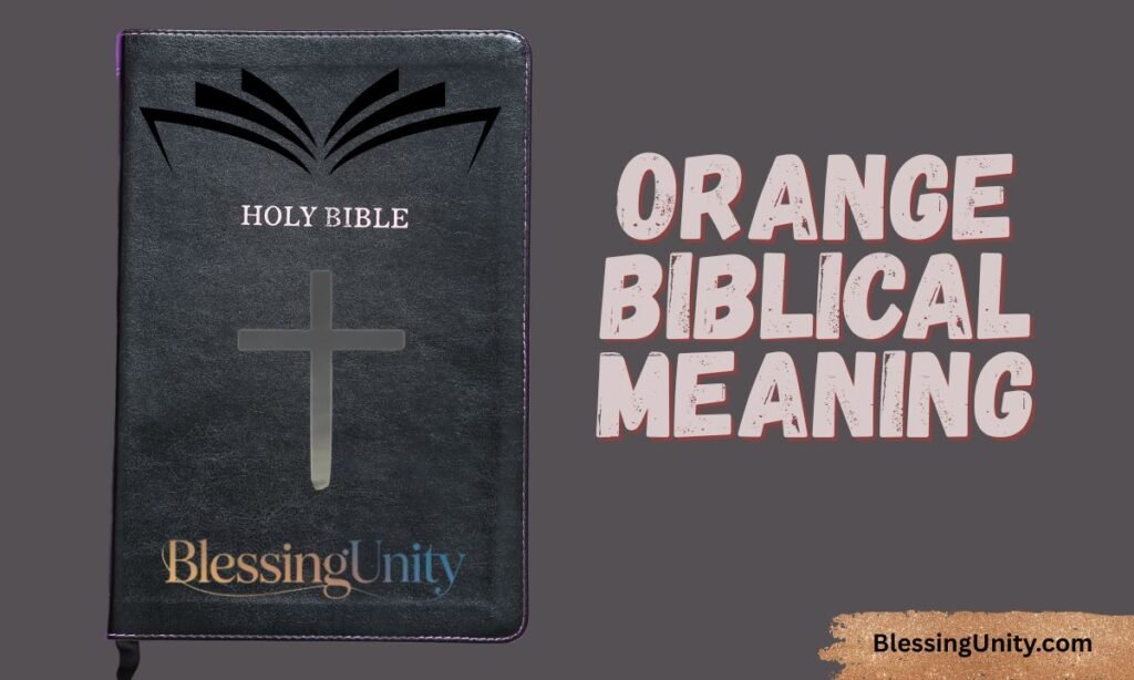 Orange Biblical Meaning