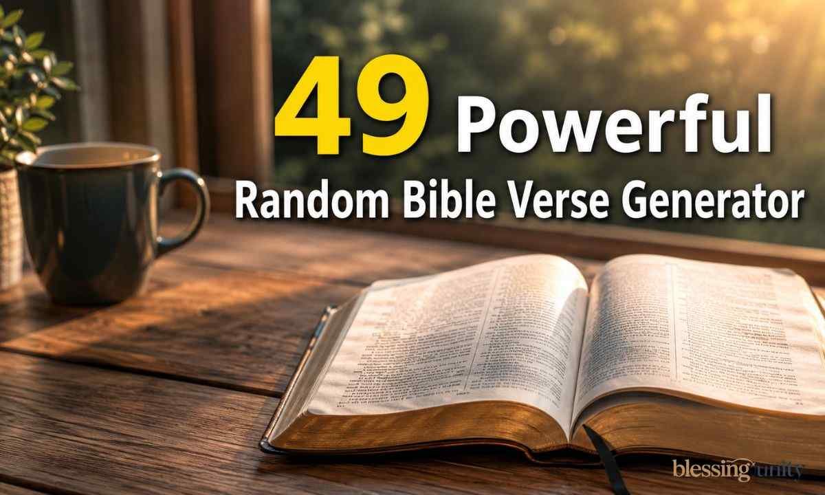 Give Me A Random Scripture 49 Powerful Random Bible Verse Generator