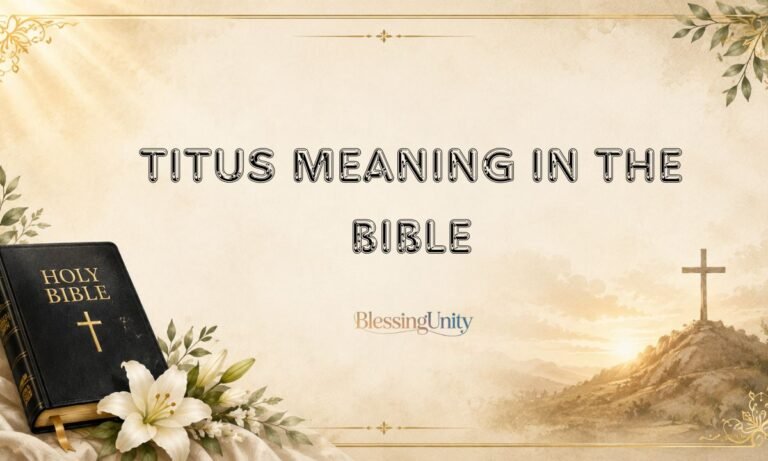 Titus Meaning in the Bible