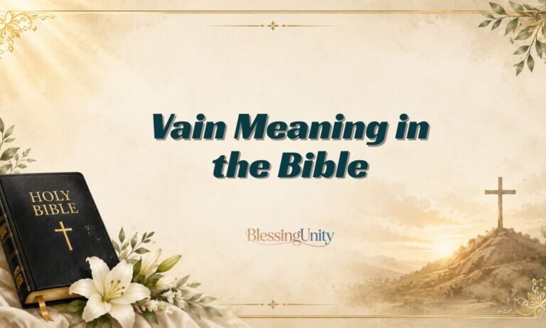 Vain Meaning in the Bible
