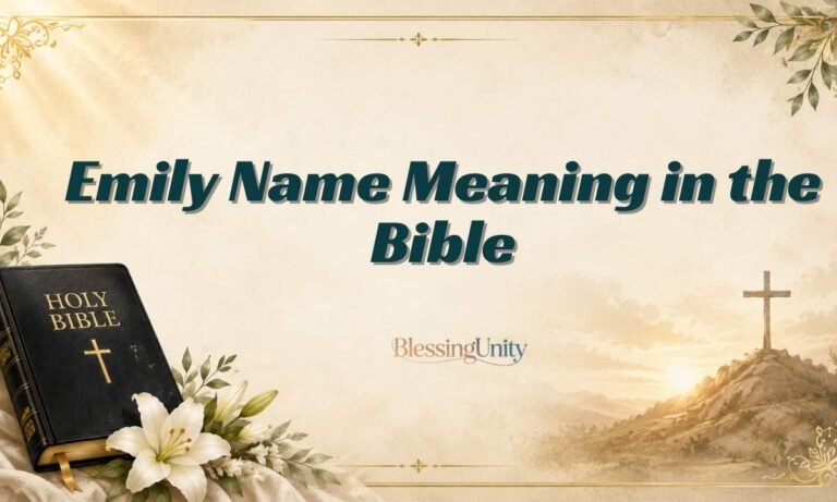 Emily Name Meaning in the Bible