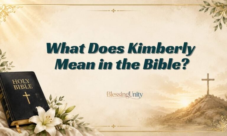 What Does Kimberly Mean in the Bible