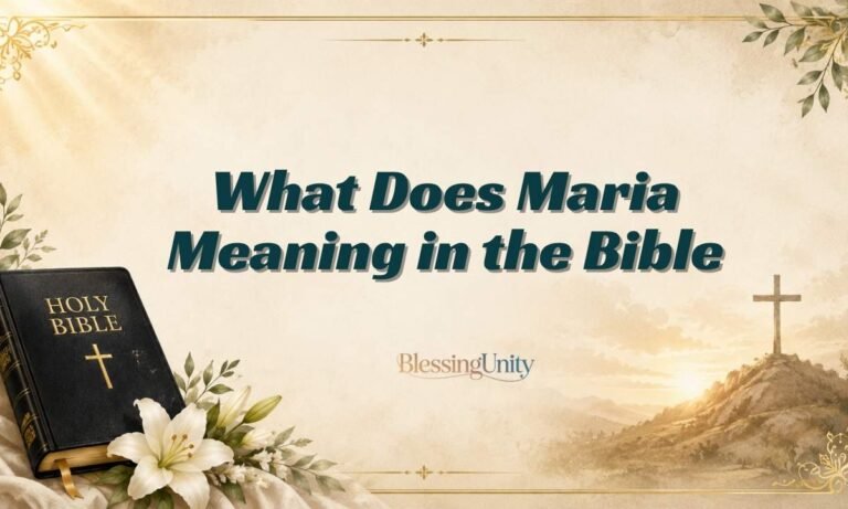 What Does Maria Meaning in the Bible